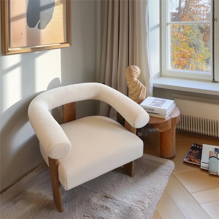 Maye Boucle Accent Chair